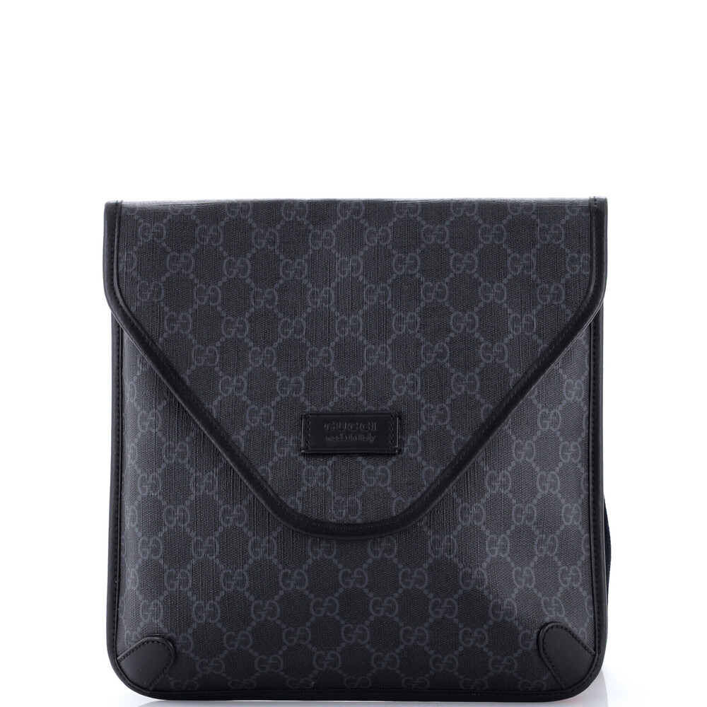 Gucci Medium Envelope Web Messenger GG Coated Canvas